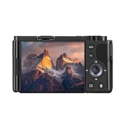 Appareil Photo Numérique 5K 8MP Zoom Optique Écran Tactile Vlog Blanc Noir YONIS