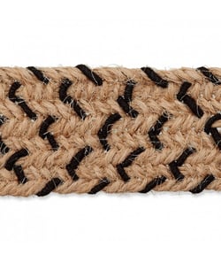 Sangle en jute et coton pour sac ou ceinture 30mm - Prym Noir