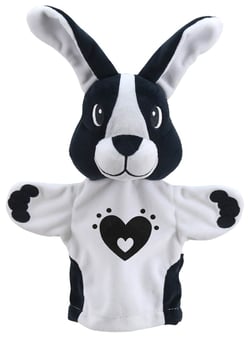Marionnette My First B&W Puppet - Lapin - The Puppet Company LTD