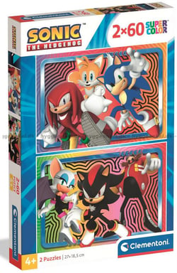 Puzzle 2D 120 pièces - Sonic - Clementoni