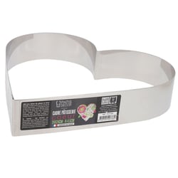 Cœur à mousse inox H 4,5 cm L 24 cm