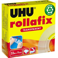 Ruban adhésif transparent Rollafix UHU 33 m x 19 mm