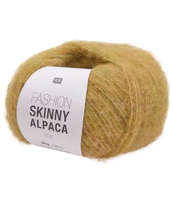 Pelote de laine et Alpaca à tricoter Fashion Skinny Alpaca Aran - Rico Design 04 Jaune