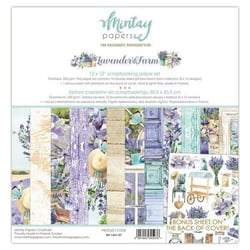 12 papiers scrapbooking 30,5 x 30,5 cm Mintay By Karola LAVENDER FARM