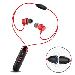 Casque Sport Bluetooth Sans Fil Étanche Avec Micro Et Réduction De Bruit Rouge YONIS