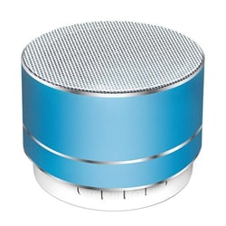 Enceinte Bluetooth Mini A10 Métal Son Puissant USB 3W Autonomie 10m Bleu YONIS