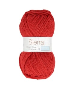 Pelote de laine à tricoter Tricot SIERRA - Distrifil 106 Rouge