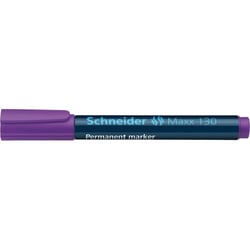 Lot de 10 marqueurs permanents pointe ogive 1-3 mm - SCHNEIDER - Maxx 130 - Violet