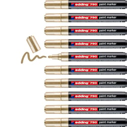 Marqueur peinture 2-3 mm - EDDING - Or - Lot de 10