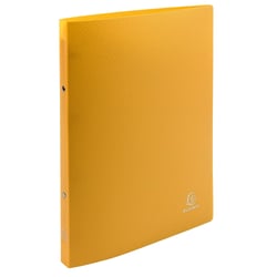Classeur 2 anneaux 15mm polypropylène OPAK - A4 - Jaune - x 25 - Exacompta
