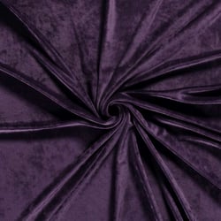 Tissu Velours d'ameublement extensible Acéa uni Pourpre