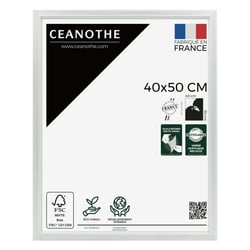 Cadre photo Perle gris clair 40x50 cm