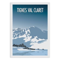 Affiche 30x40 cm - Tignes Val Claret - TuroMemoriesStudio