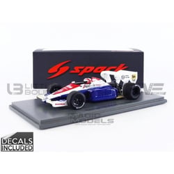 Voiture miniature - SPARK - TOLEMAN TG184 - Échelle 1/43 - GP USA 1984 - Bleu/Blanc/Rouge