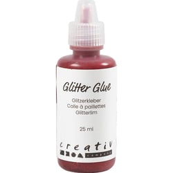 Colle à paillettes, rouge, 25 ml/ 1 flacon