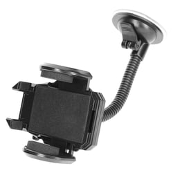 Avizar Support Voiture Smartphone Pare-Brise Bras flexible Orientable 360° Noir