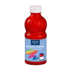 Bouteille De Peinture Gouache Liquide - Redimix - 250 Ml - Rouge Primaire - Lefranc Bourgeois
