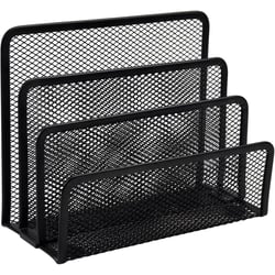 Trieur de courrier - Porte-lettres - 4 compartiments - Métal - Noir - Pour le bureau