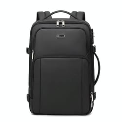 Sac À Dos Ordinateur 15.6 Pouces Avec Ports USB Type-C Anti-Vol Élégant Noir Noir YONIS