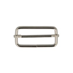 Lot de 2 boucles de réglages 3,8cm couleur argent