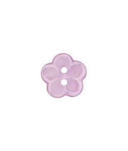 Carte de 4 boutons Fleurs Blanches 12mm - Union Knopf Lilas Violet