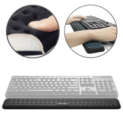 Tapis De Souris Confortable En Mousse À Mémoire Antidérapant Pour Poignet Noir YONIS