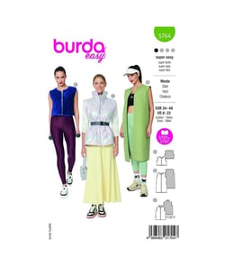 Patron Burda 5764 - Gilets matelassés taille n°FR 34-48