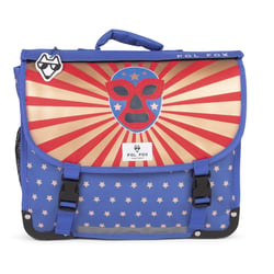 Cartable 38 cm – POL FOX CATCH – Bleu – Réversible – 2 compartiments