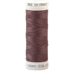 Fil à coudre polyester 100m made in France - aubergine 245