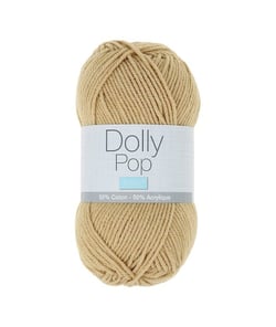 Fil à tricoter Coton et Acrylique Dolly Pop - Trimits 156 Marron