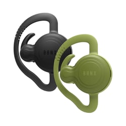 BONX Pack de 2 Oreillettes Bluetooth Systèmes Audio de Conversation Noir