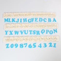 Réglette Emporte-Pièce Art Déco - Alphabet&chiffres