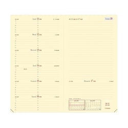 ITALNOTE PRESTIGE FR Recharge - 8,8x17 cm - Semainier - 14 mois de décembre à janvier