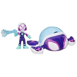 Figurine et véhicule Ghost-Spider Water-Webs Tortue fantôme, Marvel Spidey et ses Amis Extraordinaires, Des 4 ans