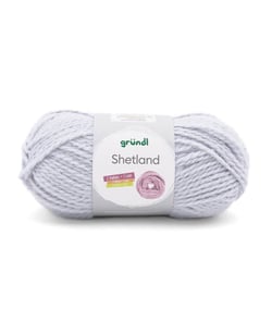 Pelote de laine à tricoter SHETLAND - 100GR - GRUNDL 05 Gris