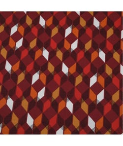 Tssu coton enduit Kouba Rouge