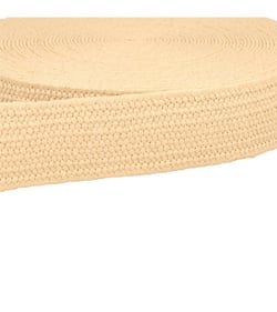 Bobine 15m sangle aspect naturel extensible ecru