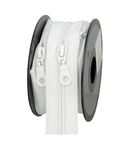 Fermeture à Glissière Spirale N°5 avec Curseur – Milward (vendue par 30 cm) 101 Blanc