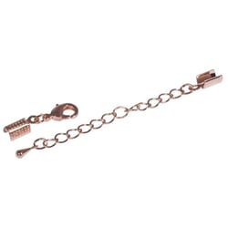 Fermoir pour bijou assemblé avec chaine 2mm ø - Doré rose