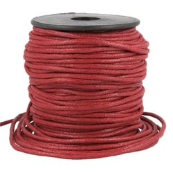 Bobine 35m cordelière aspect cuir 2mm marron
