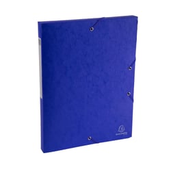 Boite de classement Exabox Dos 25mm Carte lustrée Scotten - A4 - Bleu - x 10 - Exacompta