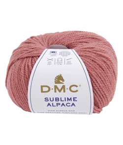 Pelote de Laine et Alpaga Sublime Alpaca - DMC 412 Rose