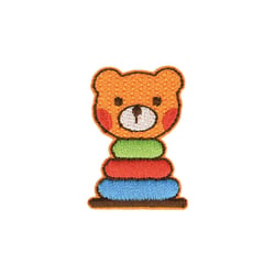 Ecusson thermocollant jouet ourson 3x4cm