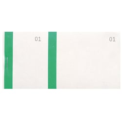 Bloc vendeur à bande couleur 100 feuillets double numérotage - Format 6 ,6x13,5 cm - Vert - x 50 - Exacompta