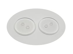 5 Boutons Acrylique Transparent rond 20 mm 2 trous - creation couture diy