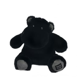 Peluche Hippopotame HIP'STAR Noir - 25 cm