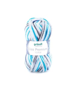 Fil à tricoter LISA PREMIUM COLOR - Grundl - certifiée Oeko-Tex 03 Multicolore
