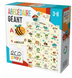Abecedaire géant imagier 28 pieces - Headu