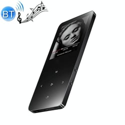 Lecteur MP4 16GB Écran Tactile Bluetooth Son HiFi Enceinte Intégrée Noir YONIS