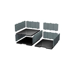 Module de classement Modulodoc set élément de base jumbo Ecoblack - Gris foncé - Exacompta